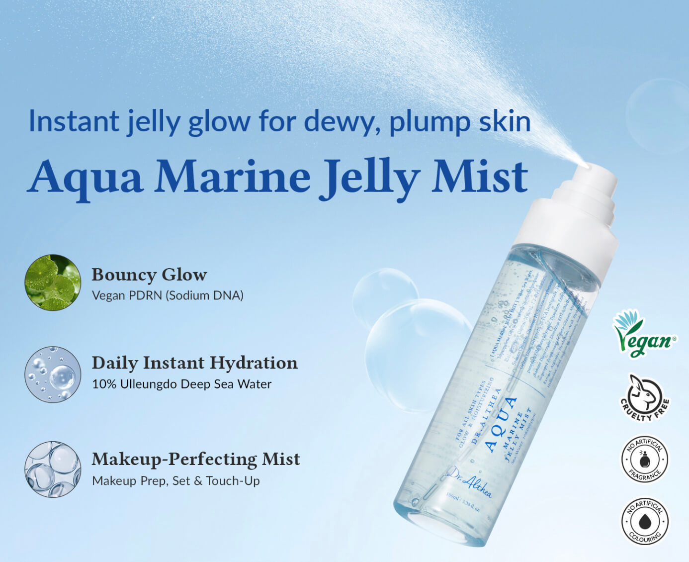 Dr. Althea Aqua Marine Jelly Mist - Shop online now | Aiya Beauty Care
